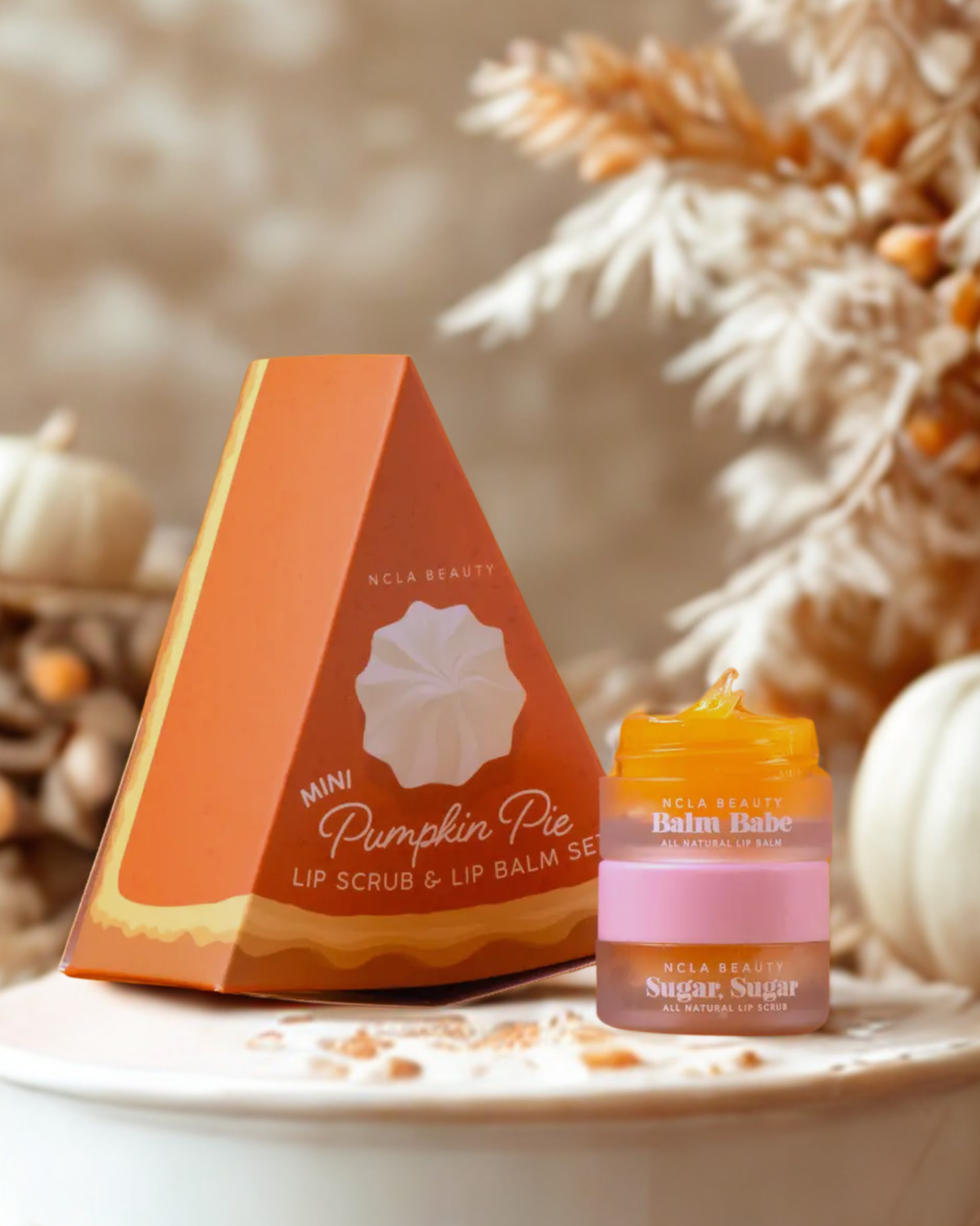 Coffret gommage & baume à lèvres "Pumpkin Pie" NCLA Beauty