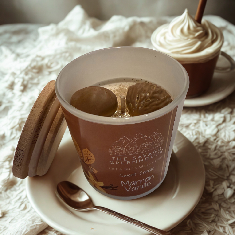 Bougie parfumée Marrons - Vanille - 130g
