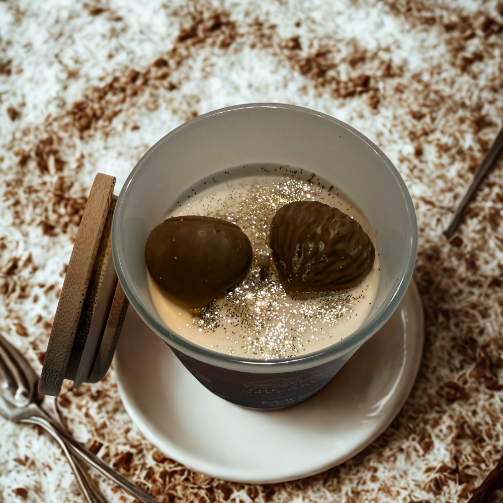 Bougie parfumée Marrons - Vanille - 130g – Image 2